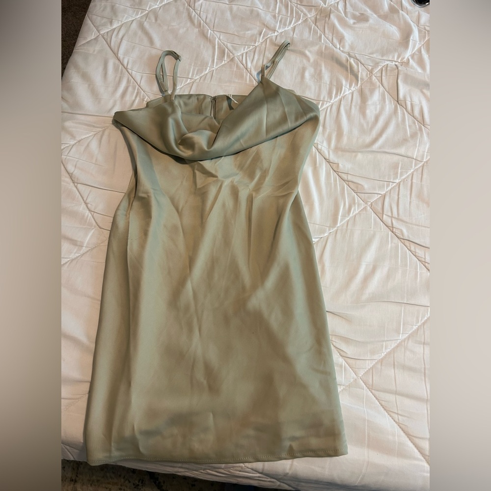 Urban Outfitters Sage Green Mini Dress